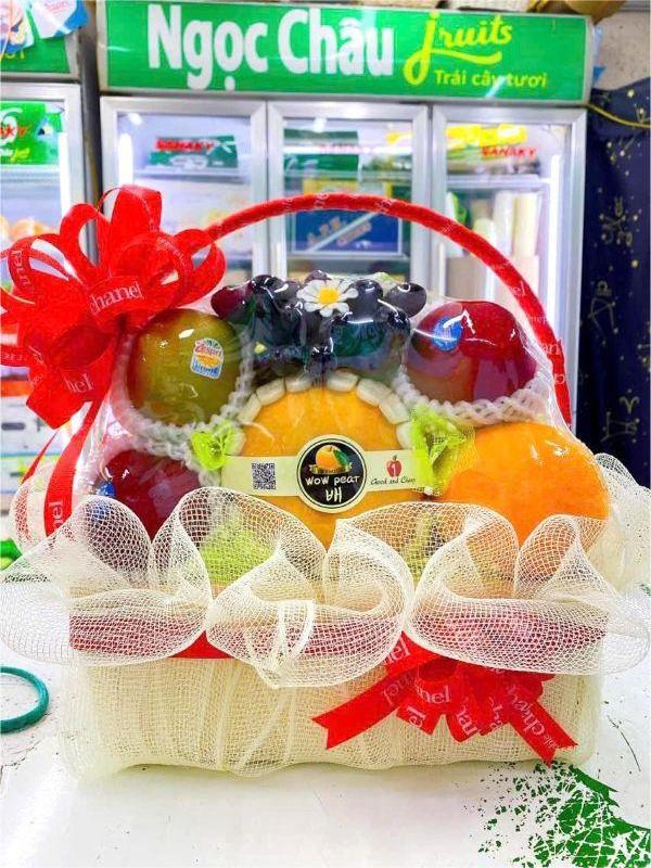 giỏ hoa quả đi bệnh viện